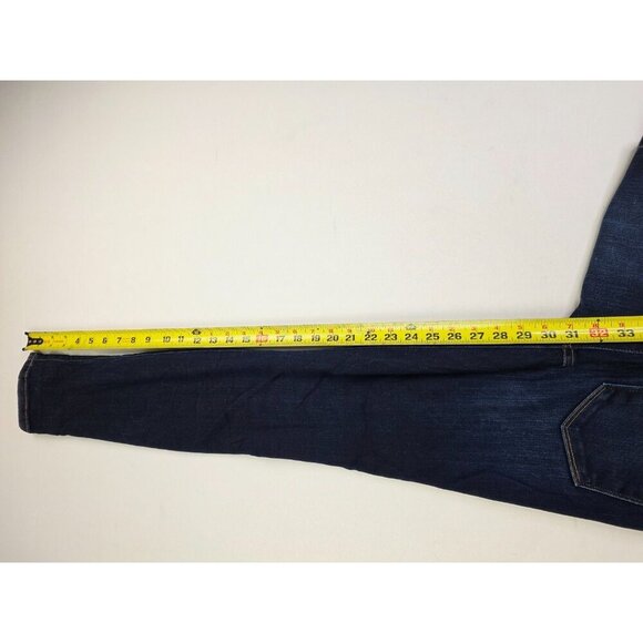 Frame 29X31 Womens Le Skinny De Jeanne Augusta Blue Denim Embroidered Logo Jeans - Picture 12 of 14